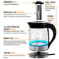MegaChef 1.8L Cordless Electric Tea Kettle w/ Tea Infuser - image 5