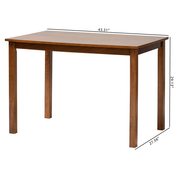 Baxton Studio Eveline Modern Wood 43in. Dining Table
