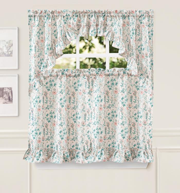 Laura Ashley® Wild Meadow Print Canvas Valance