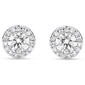 Nova Star® Sterling 1ctw. Lab Grown Diamond Halo Stud Earrings - image 2