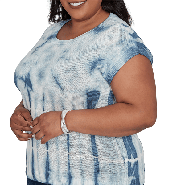 Plus Size Skye’s the Limit Summer Spice Tie Dye Sweater