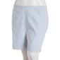 Plus Size Zac & Rachel Pull On Millennium Stripe Bermuda Shorts - image 2