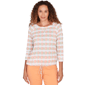 Womens Heart''s of Palm All Sun And Games Printed Poly Slub 3/4 S - image 1