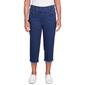 Womens Alfred Dunner Classics_S5 Denim Fringe Capri Pants - image 1