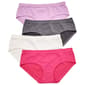 Girls (7-16) Rene Rofe(R) Elizabeth 4pk. Floral Seamless Hipsters - image 1