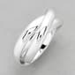 Marsala Fine Silver Plated 3 Interlocking Bands - image 1