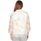 Womens Alfred Dunner Al Fresco Lace Floral Two In One Blouse - image 2