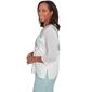 Womens Alfred Dunner Kensington Gardens Scroll Split Neck Top - image 3
