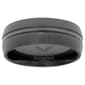 Mens Lynx Black Zirconium Polished Ring - image 1