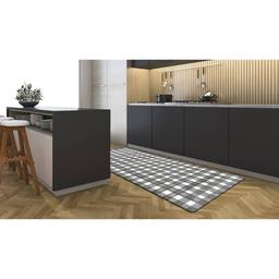 J&V Textiles Cloud Comfort Gingham Anti-Fatigue Kitchen Mat
