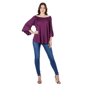 Womens 24/7 Comfort Apparel Bell Sleeve Loose Fit Tunic Top - image 1