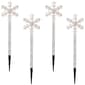 Northlight Seasonal 4 Snowflake Christmas Pathway Markers - image 1