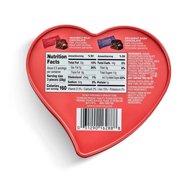 Godiva 7pc. Masterpiece Heart Chocolate Box