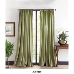 Martha Stewart Martha''s Velvet Back Tab Lined Panel Curtain