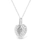 Haus of Brilliance Sterling Silver 1/10ctw. Diamond Heart Pendant - image 3