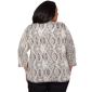 Plus Size Alfred Dunner Detail Driven 3/4 Sleeve Spliced Blouse - image 2