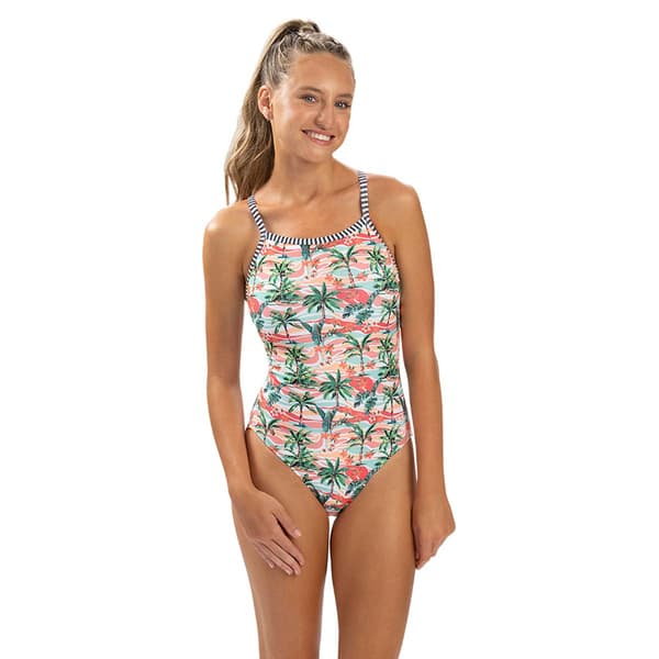 Womens Dolfin(R) Uglies V-2 Back Aloha One Piece Swimsuit