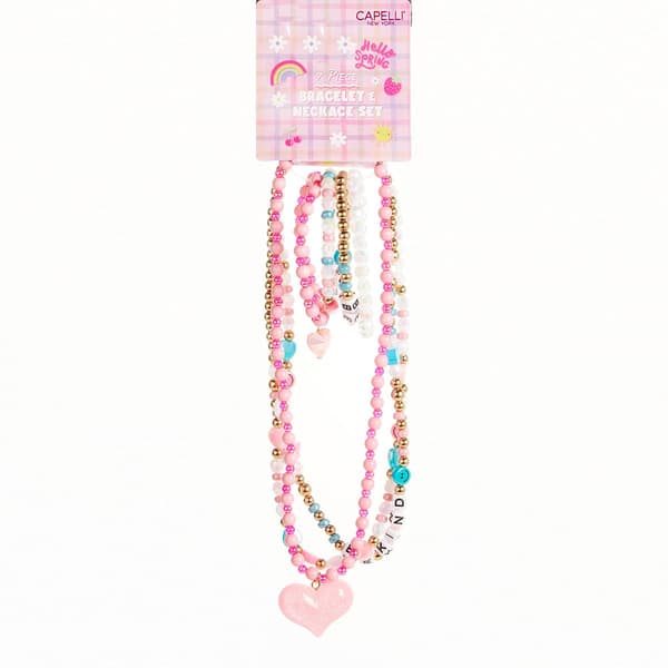 Girls Capelli New York 7Pc Necklace & Bracelet Set