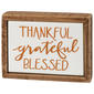 Primitives By Kathy Grateful Mini Box Sign - image 1
