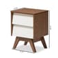 Baxton Studio Hildon 2 Drawer Storage Nightstand - image 7