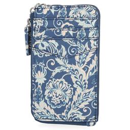 Mundi Pippa Indigo Paisley Recycled Fabric Exterior Wallet