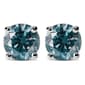 Haus of Brilliance 1ct. Blue Lab Grown Diamond Solitaire Earrings - image 2