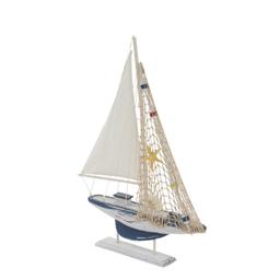 9th & Pike® Wooden Sailboat Sculpture Set Of 2