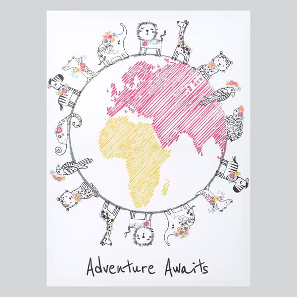 Trend Lab&#40;R&#41; Safari World Canvas Wall Art - image 