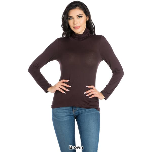 Womens 24/7 Comfort Apparel Classic Long Sleeve Turtleneck