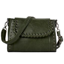 Sam & Hadley Whipstitch Stud Flap Crossbody