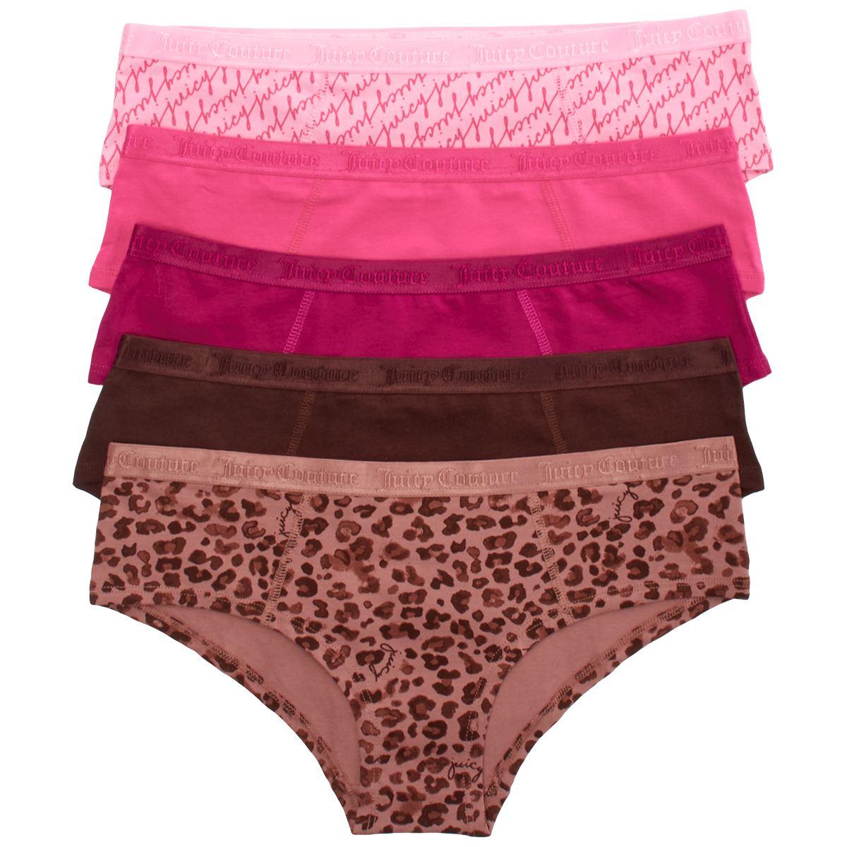 Womens Juicy Couture 5pk. Hipster Panties - JC6555-5PKBZ