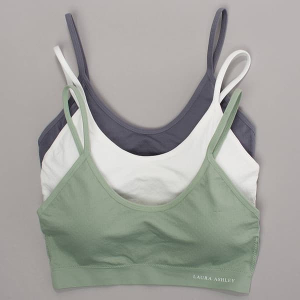 Womens Laura Ashley® 3pk. Seamless Dot Bras - LS6802-3PKF - image 