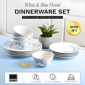 222 Fifth Bellamy Porcelain 12pc. Dinnerware Set - Service for 4 - image 3