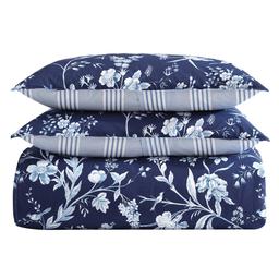 Laura Ashley Branch Toile 7pc. Cotton Reversible Comforter Set