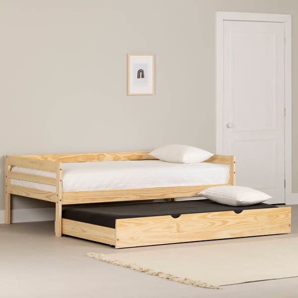 South Shore Sweedi Twin Solid Wood Daybed w/Trundle Bed