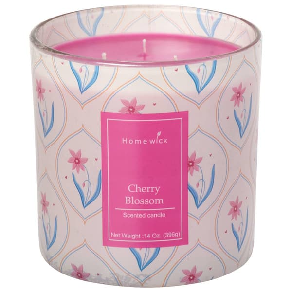 Homewick 14oz. 3 Wick Jar Candle - Cherry Blossom - image 