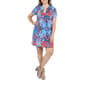 Plus Size 24/7 Comfort Apparel Blue Square Neckline Shift Dress - image 1