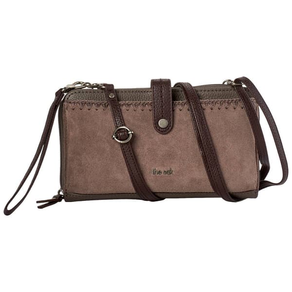 Womens The Sak Large Smartphone Wallet on a String - Moss