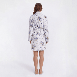 Womens Laura Ashley® Long Sleeve Floral Plush Wrap Robe