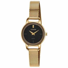 Womens Citizen&#40;R&#41; Gold Plated Mesh Bracelet Watch - EZ7002-54E