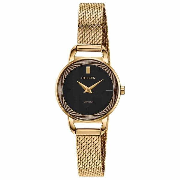 Womens Citizen(R) Gold Plated Mesh Bracelet Watch - EZ7002-54E - image 