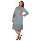 Plus Size 24/7 Comfort Apparel Long Sleeve Sweater Dress - image 3
