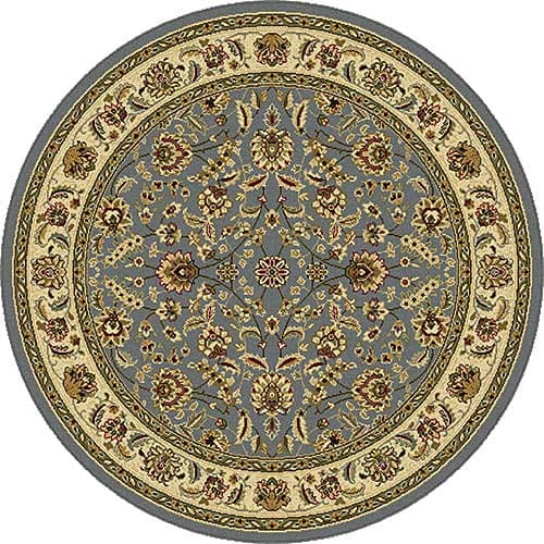 Tayse Laguna Lizbeth Blue Round Area Rug - 5'3 - image 