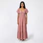 Juniors Trixxi Puff Sleeve Twist Front Smocked Midi Dress - image 2