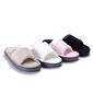 Womens Isotoner Microterry Satin Slide Slippers - image 2