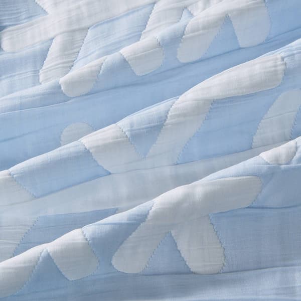 FreshFolds Nino 3pc. Patchwork Stitched Snowflake Quilt Set