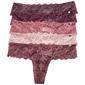 Womens Danskin 5Pk Lace Thong Panties W/ Detail - DS8603-5PKD - image 1