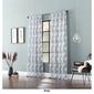 Colossal Modern Print Slub Rod Pocket Sheer Curtains - image 2