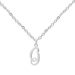Marsala 18in. Sterling Silver Letter G Initial Pendant Necklace