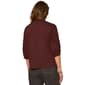Womens Democracy 3/4 Blouson Sleeve Ruffle Neck Blouse - image 2